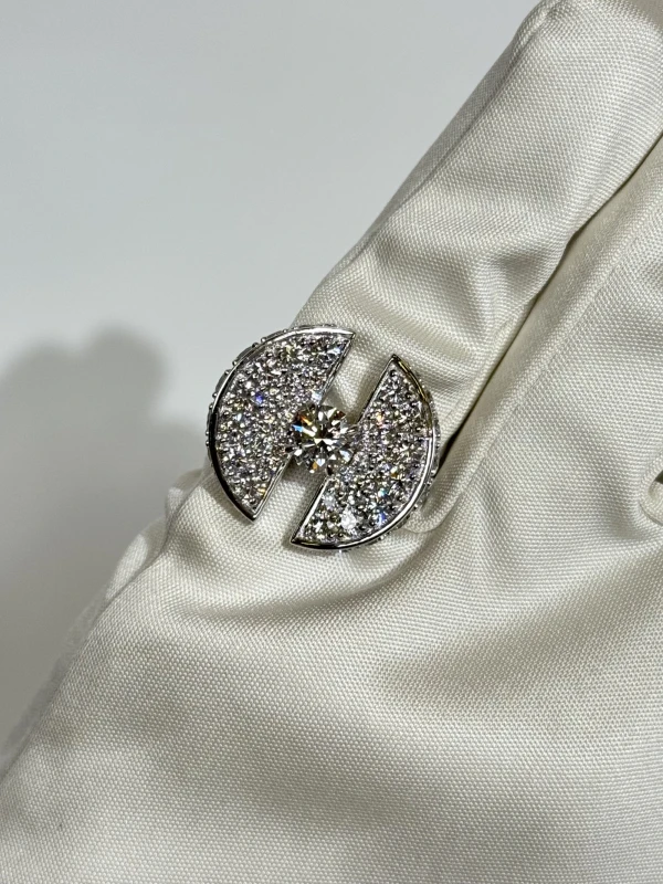 Earrings without a brand ROUND DIAMOND 1.00 CT G/VS1 RING (GIA) NN1.00 G/VS1 3