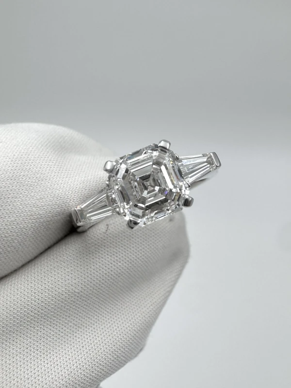 DeRosa SQUARE EMERALD 2.01 CT RING (SIZE 53) GIA R466241 2