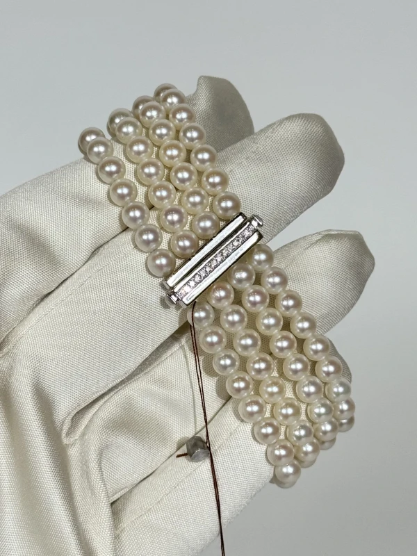 YANUSH GIOIELLI DIAMOND & PEARL BRACELET YB90206VVPRL 3