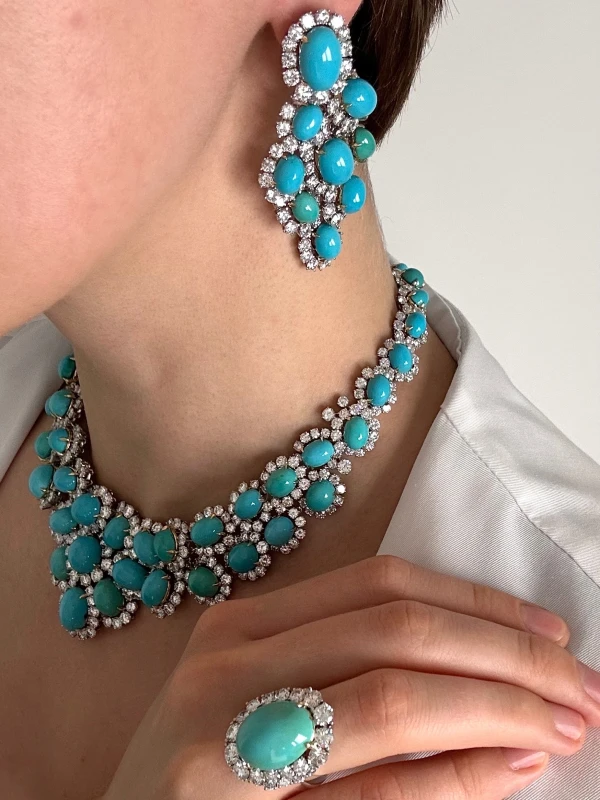 Bvlgari TURQUOISE & DIAMOND SET bvlg 6