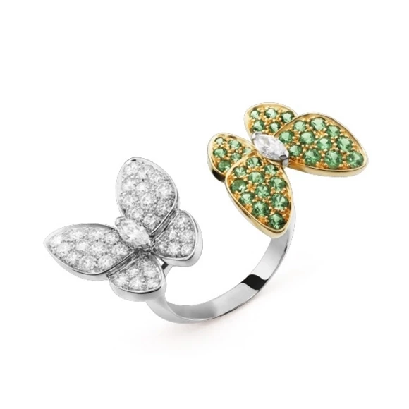 FAUNA COLLECTION. TWO BUTTERFLY RING