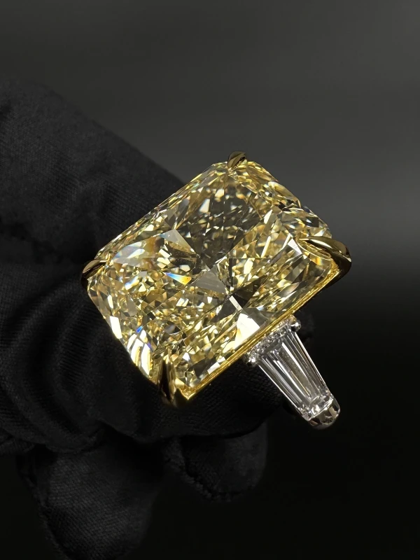 СЕРЬГИ NO NAME Yellow Diamond 25.08 CT Fancy Yellow/VVS2 Ring 25.08 ct fancy ellow 4