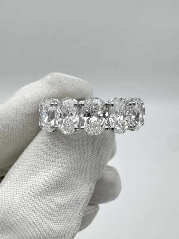 Earrings without a brand OVAL DIAMOND 13.09 CT D-E/VS2 RING (GIA) NN13.09CT 2