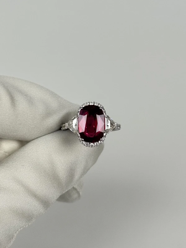 VERDI JEWELLERY КОЛЬЦО С РУБИНОМ 3.10 CT PIGEON BLOOD A33E 2