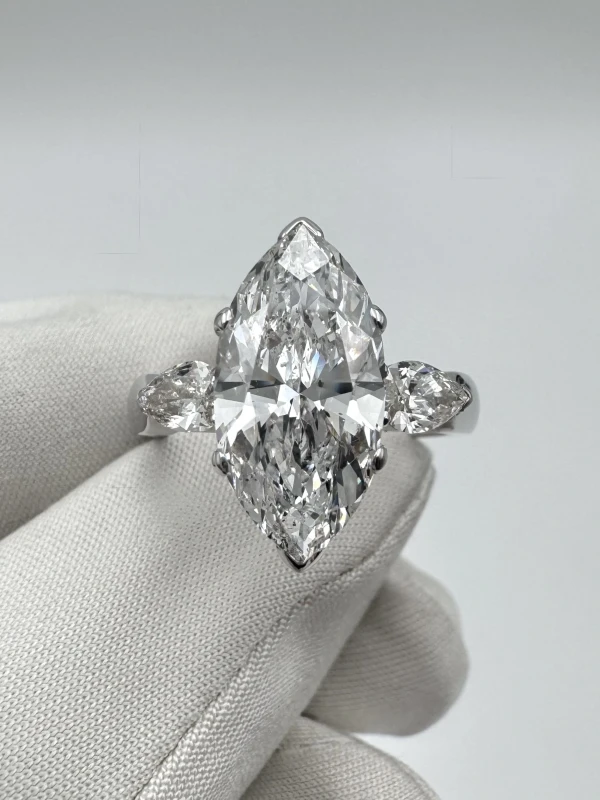 No name MARQUISE DIAMOND 4.60 CT G/SI2 RING (SIZE 55) NN4.60 CT G/SI2 2