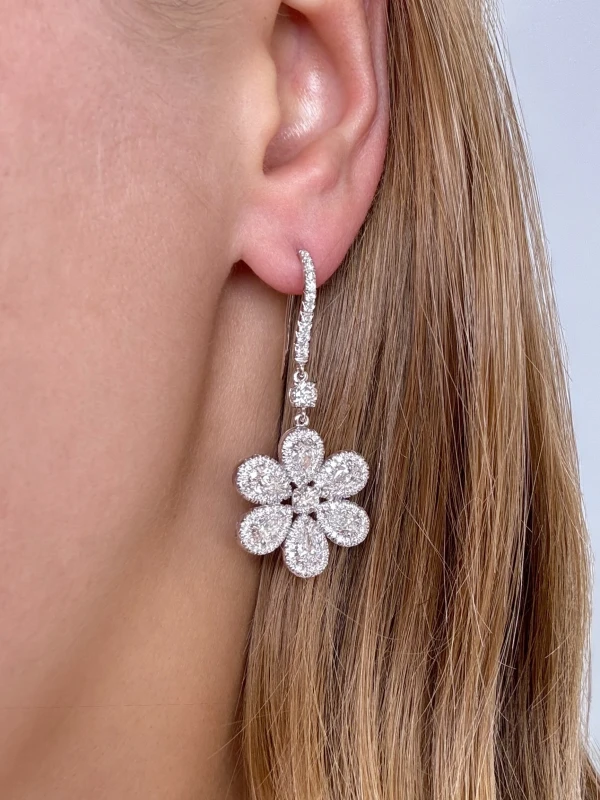 RalfDiamonds DIAMONDS FLOWER EARRINGS RFD2612 2