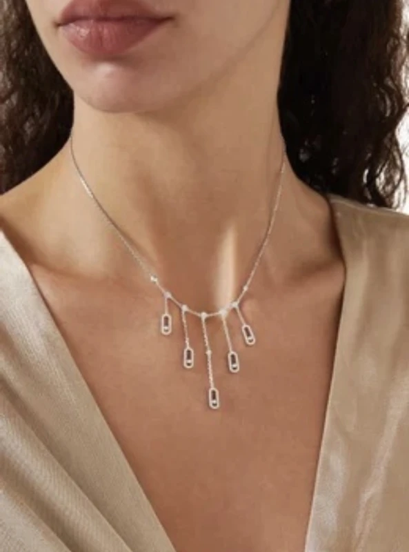 MESSIKA MOVE UNO PAMPILLE FULL PAVE NECKLACE 13001-WG 2