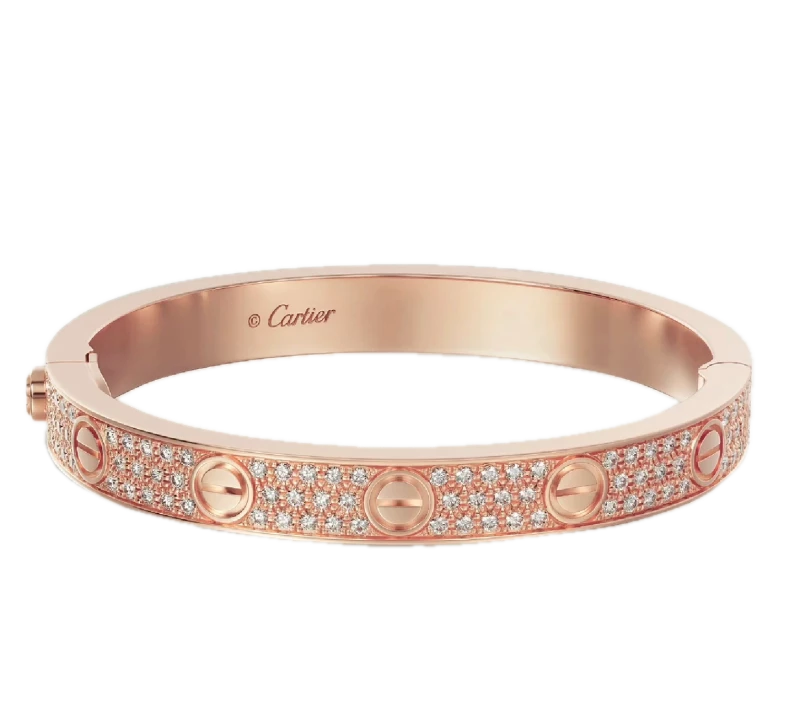 Cartier love bracelet pink gold hotsell