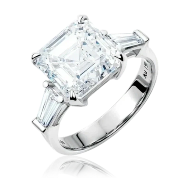 ASHER DIAMOND 4.60 CT I/VVS2 RING (SIZE 52) GIA
