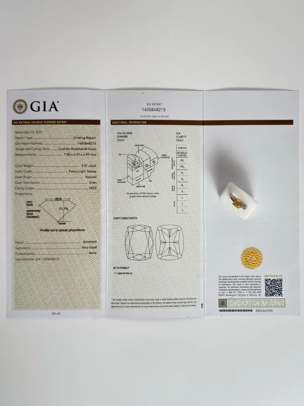 СЕРЬГИ NO NAME С БРИЛЛИАНТОМ 2.51 CT FLY/VVS2 2.51 CT FLY/VVS2 4