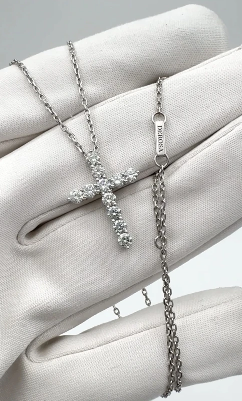 DeRosa DIAMOND CROSS 1.50 CT PENDANT C185069 2