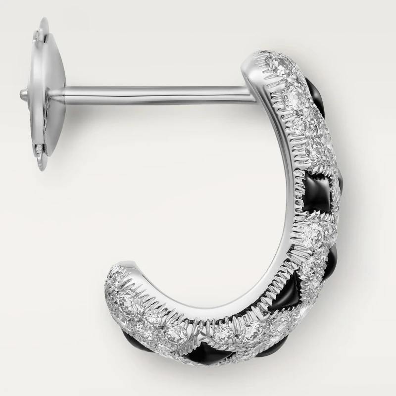Cartier Panthère de Cartier earrings, paved N8515211 3