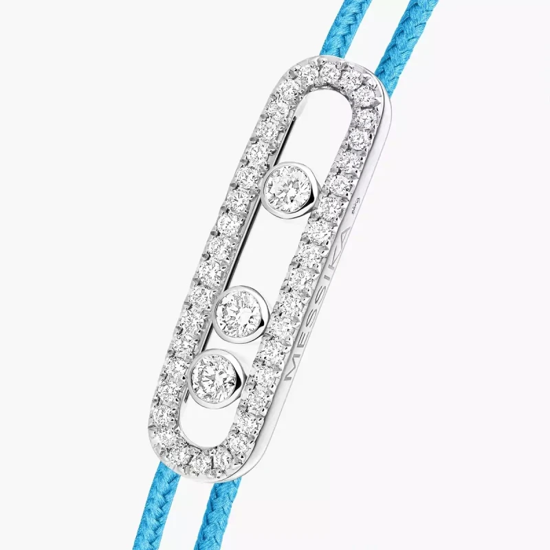 Messika MESSIKA CARE(S) BLUE CORD PAVÉ BRACELET 14657-WG 3