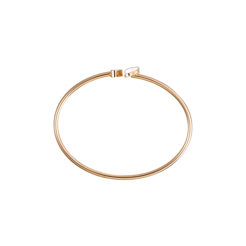 Chopard HAPPY HEARTS BANGLE, MOTHER OF PEARL, ROSE GOLD (SZE 17) 85A083-5301 3
