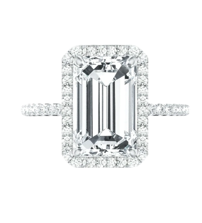 EMERALD DIAMOND 5.55 СТ I/VVS2 RING (GIA)