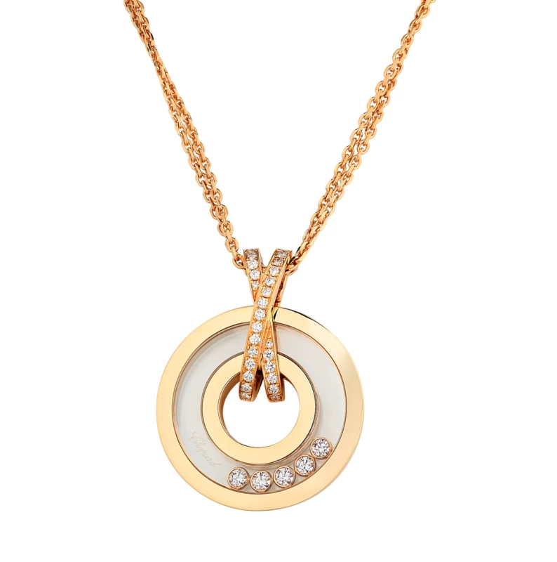 HAPPY DIAMONDS YELLOW GOLD PENDANT