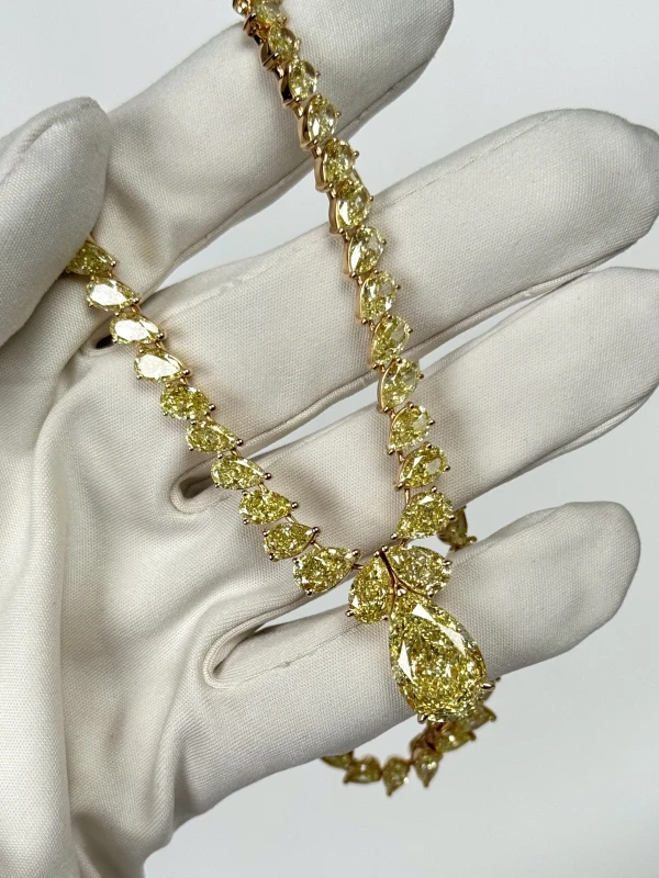 Crivelli HIGH JEWELLERY FANCY YELLOW DIAMONDS 49.88 CT NECKLACE 171-3102 7