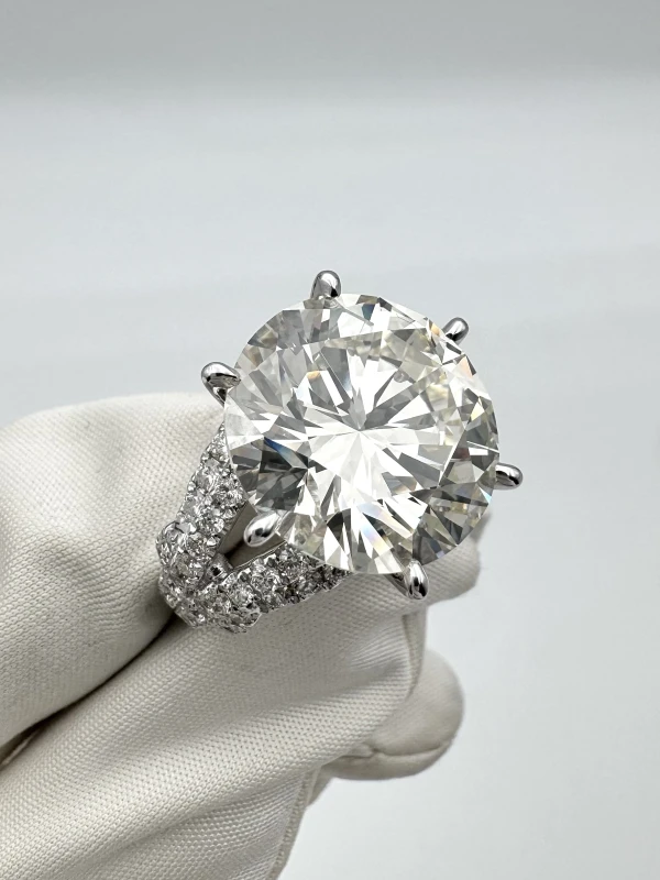 Earrings without a brand ROUND DIAMOND 15.64 CT J/VS2 (GIA) NN15.64CT J/VS2 (GIA) 3
