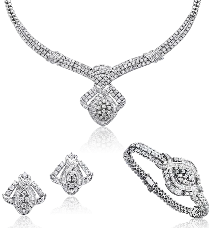 BAGUETTE & ROUND DIAMOND SET