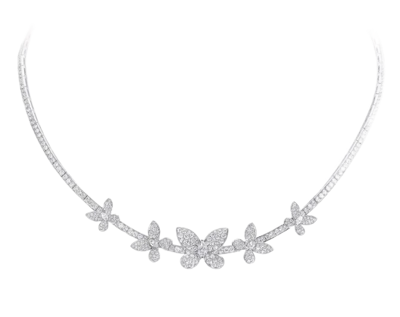 GRAFF Pavé Butterfly Diamond Necklace RGN890