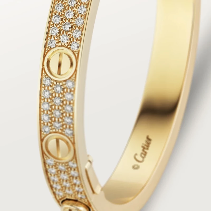 Cartier LOVE BRACELET, YELLOW GOLD, DIAMONDS (SIZE 16) N6035016 1