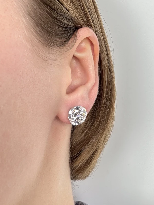 СЕРЬГИ NO NAME ROUND DIAMONDS 5.31-5.19 CT G/VS EARRING (GIA) NN5.31-5.19 CT G/VS 2