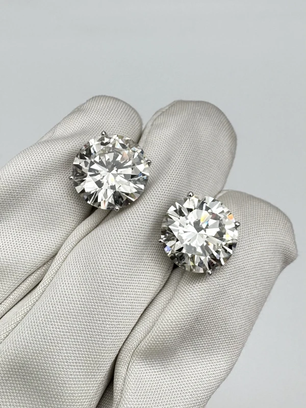 СЕРЬГИ NO NAME ROUND DIAMOND 7.02-7.53 CT M/VS2-SI1 NN7.02-7.53 CT M/VS2-SI1 (NEW) 3