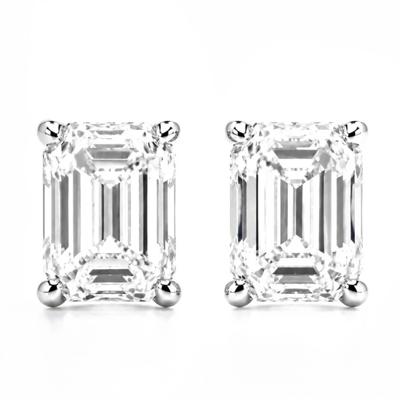 EMERALD DIAMONDS 1.00-1.01 CT G/VVS1 EARRINGS (GIA)