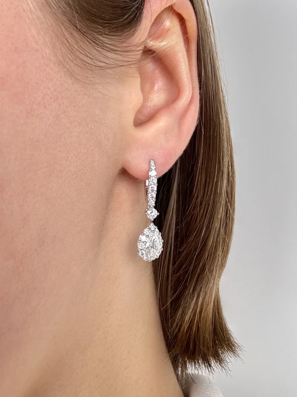 GRAFF Icon Pear Shape Diamond Earrings RGE1523 2