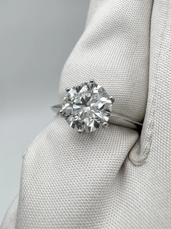 Earrings without a brand ROUND DIAMOND 2.00 CT G/VS1 RING (SIZE 52) GIA 744101 2.00 ct G/VS1 3
