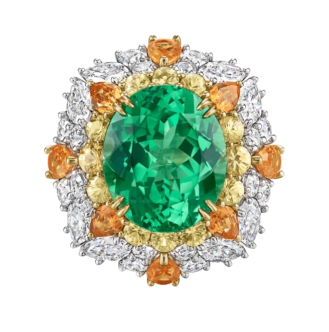 Emerald ring 5.90 ct