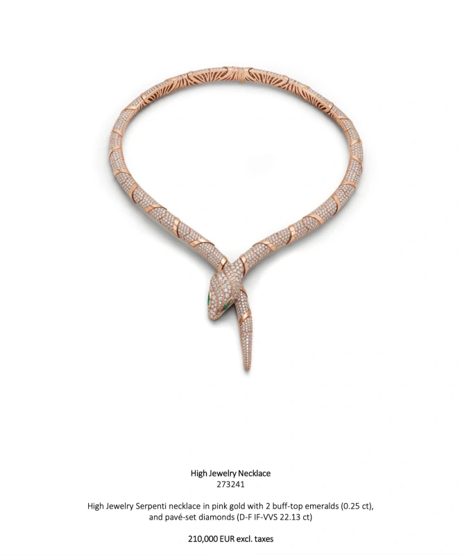 Bvlgari SERPENTI DIAMOND NECKLACE 273241 3