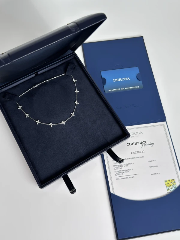 DeRosa Butterfly Diamond Necklace (SIZE 38.5) N270822 4