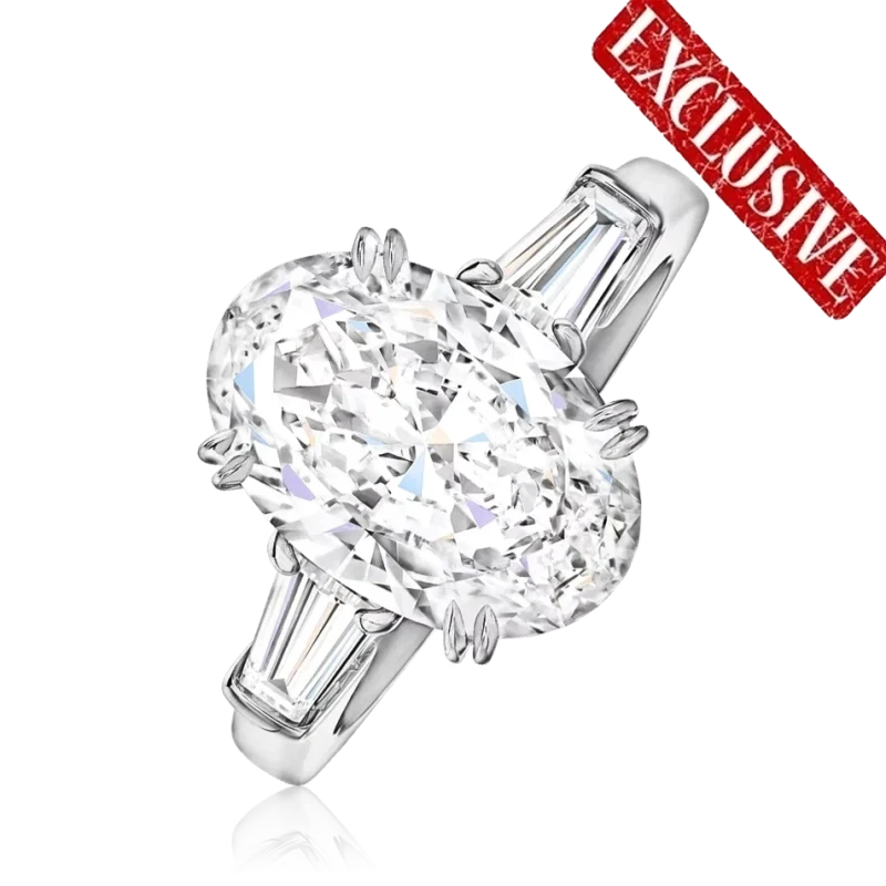 OVAL DIAMOND 5.02 CT D/VVS2 RING (TYPE IIa) GIA