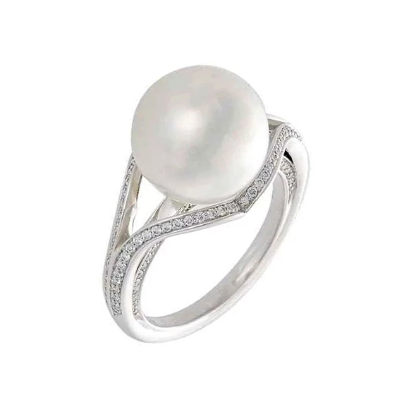 SOUTH SEA PEARL WHITE 11MM  RING