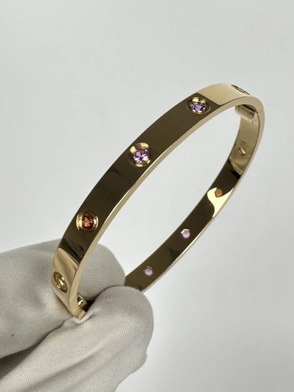 Cartier LIMITED EDITION LOVE BRACELET, SAPPHIRES (SIZE 16) B6093316 3