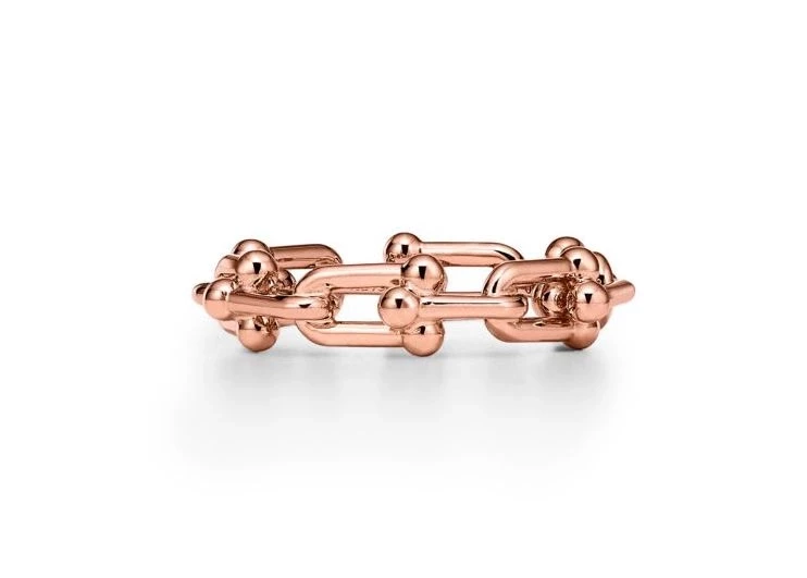 Tiffany & Co Tiffany HardWear Micro Link Ring in Rose Gold 72667573