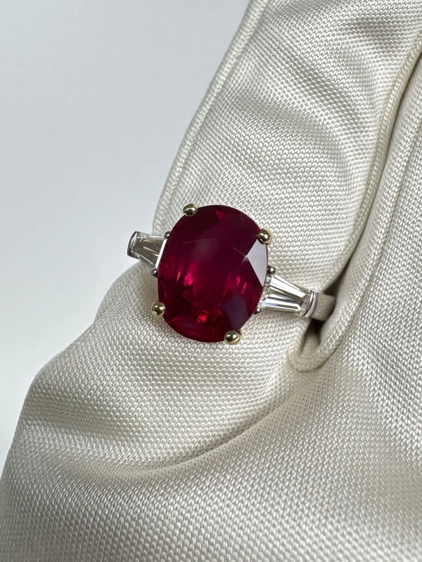 DeRosa BURMA RUBY 4.16 CT PIGEON'S BLOOD (No hited) GRS R764159 4