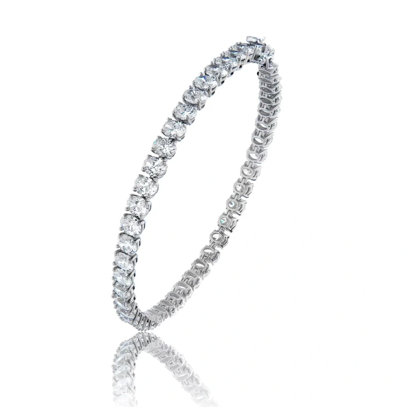 RalfDiamonds OVAL DIAMOND 9.60 CT G-H/VS2-SI1 BRACELET rd9.60ct 1