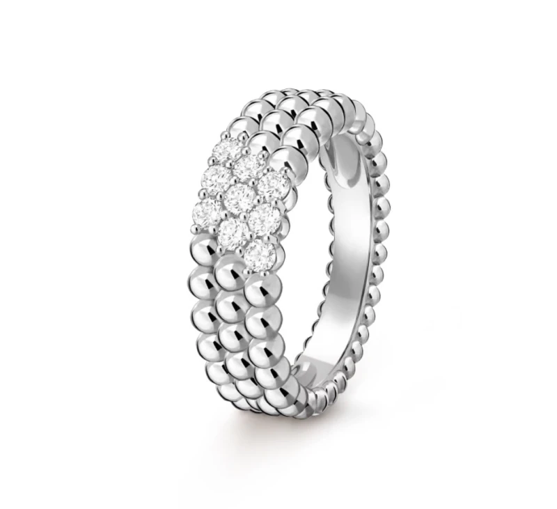 Perlée diamonds ring, 3 rows (SIZE 53)