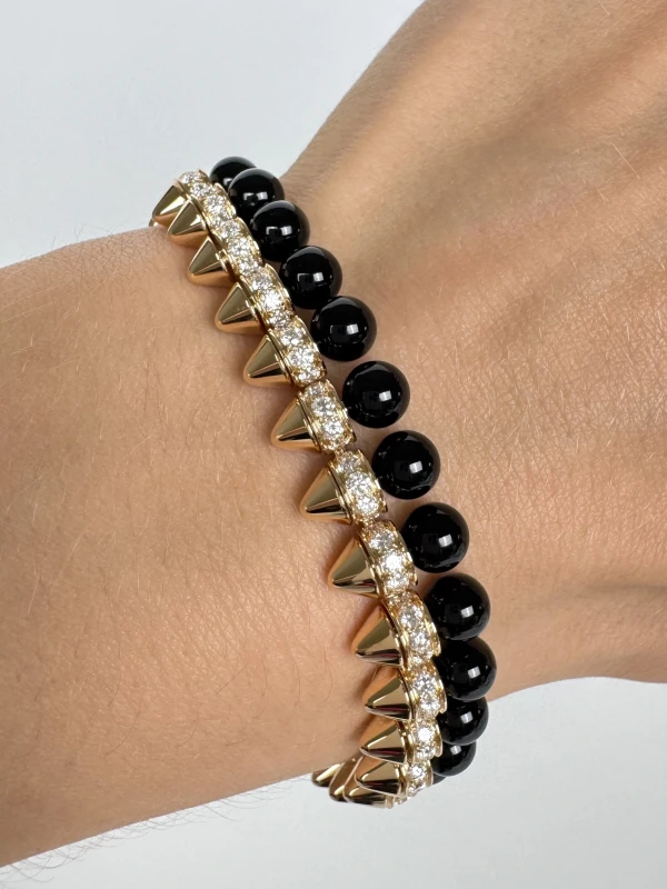 Cartier CLASH DE CARTIER BRACELET, FLEXIBLE, ONYX, EXTRA-LARGE MODEL, DIAMONDS (SIZE 17) N6723417 6
