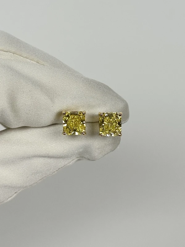 СЕРЬГИ NO NAME DIAMOND STUDS 2.58 - 2.73 CT FANCY INTENSE YELLOW/VVS2 (GIA) NN2.58-2.73 2