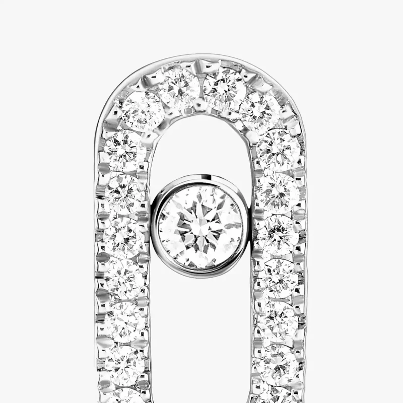 MESSIKA MOVE UNO White Gold Diamond Earrings 05634-WG 2