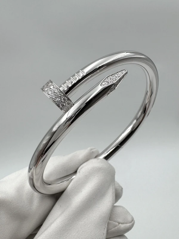 Cartier Juste un Clou bracelet, large model, diamonds (SIZE 17) N6721617 5