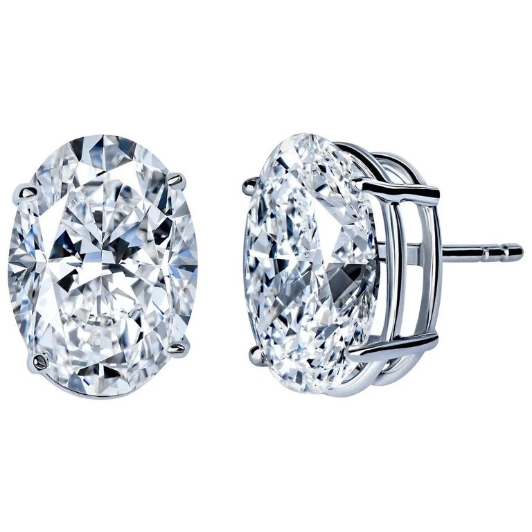OVAL DIAMOND 1.03-1.06 CT D/VVS2 EARRINGS (GIA)