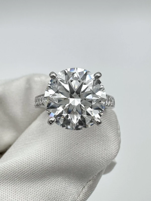 De Beers ROUND DIAMOND 4.53 CT F/VS2 RING EXEXEX (GIA) J 1DN03B 40P 45 2