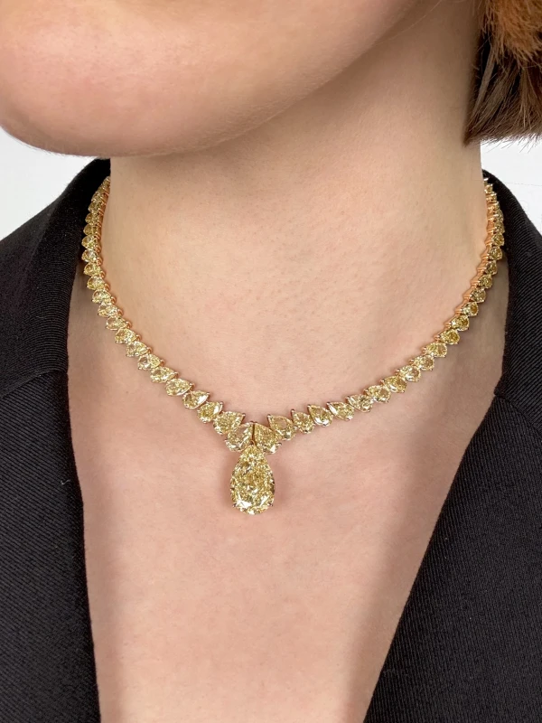 Crivelli HIGH JEWELLERY FANCY YELLOW DIAMONDS 49.88 CT NECKLACE 171-3102 5