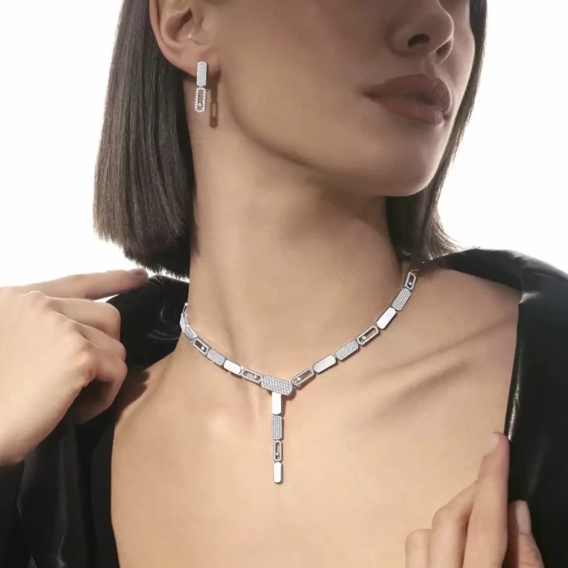 MESSIKA Imperial Move pavé tie necklace small 14220-WG 3