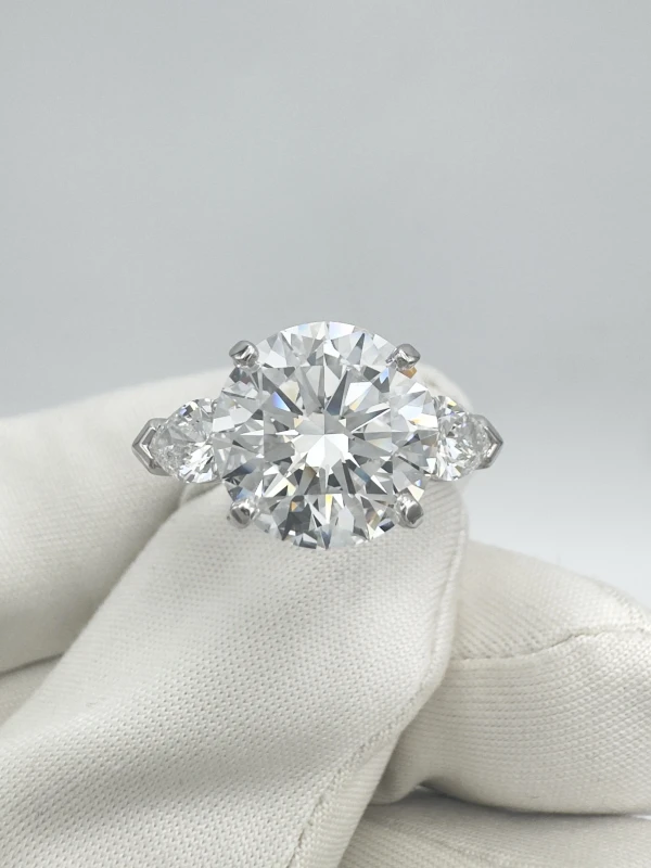 GRAFF ROUND DIAMOND 4.22 CT E/VVS1 EXEXEX RING GR 4.22 ct E/VVS1 4