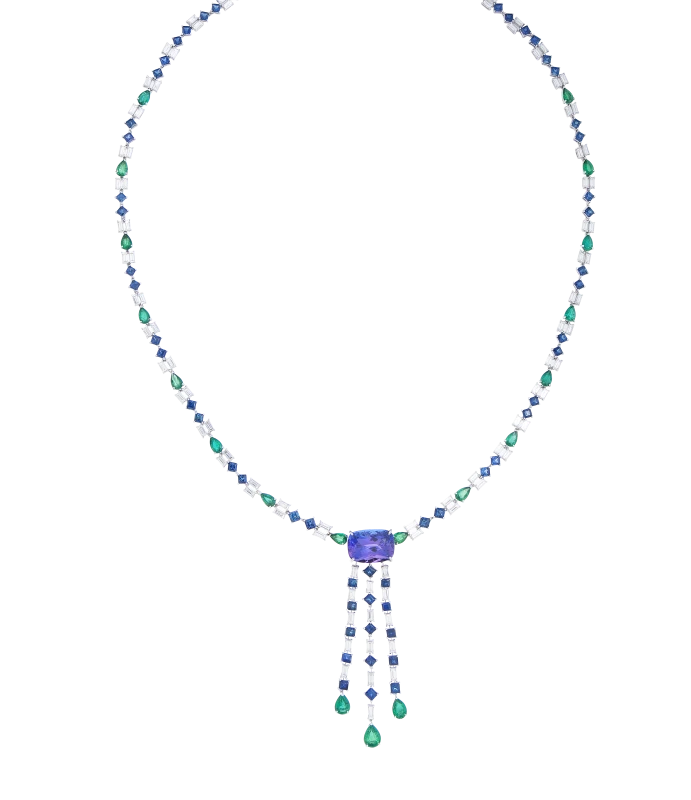 TANZANIT 11.06 CT NECKLACE